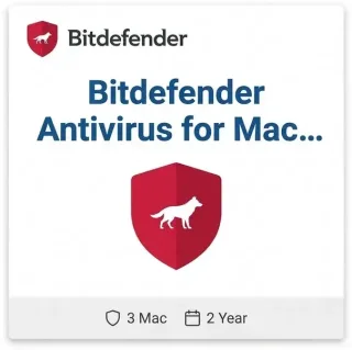 Bitdefender Antivirus for Mac — 3 Mac, 2 Years Bitdefender Antivirus for Mac — 3 Mac, 2 Years digital product key - original, previously-licensed one-time purchase for Windows, digital delivery by email | Maventech
