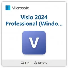 Microsoft Visio 2024 Professional (Windows PC) Microsoft Visio 2024 Professional (Windows PC) digital product key - original, previously-licensed one-time purchase for Windows, digital delivery by email | Maventech