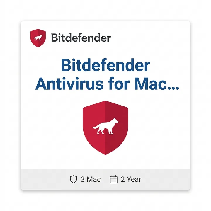 Bitdefender Antivirus for Mac — 3 Mac, 2 Years