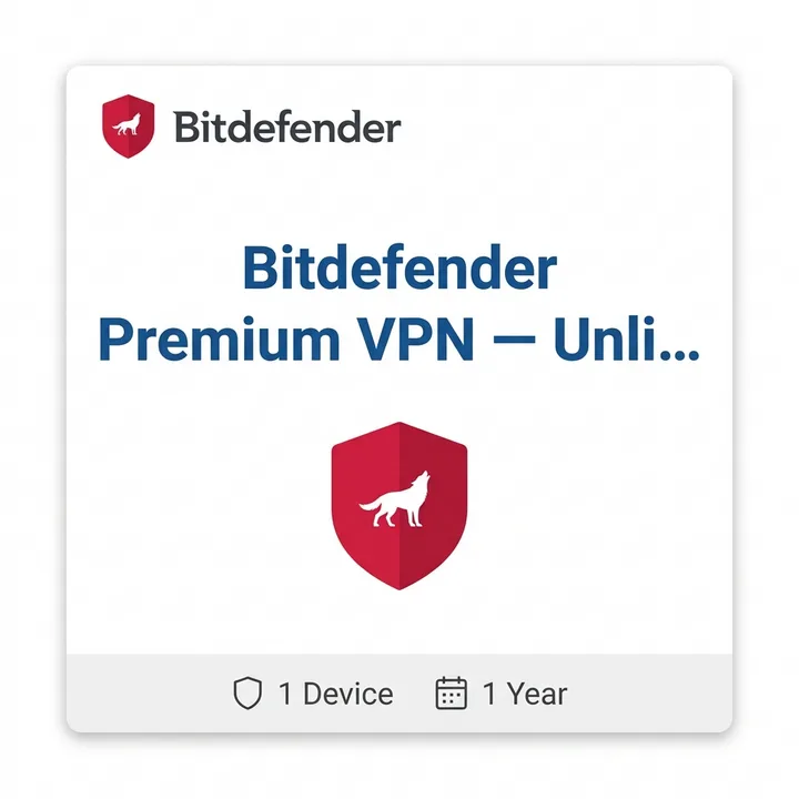Bitdefender Premium VPN — Unlimited Devices, 1 Year Bitdefender Premium VPN — Unlimited Devices, 1 Year digital product key - original, previously-licensed one-time purchase for Windows, digital delivery by email - buy bitdefender premium vpn | Maventech
