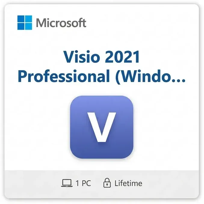 Microsoft Visio 2021 Professional (Windows PC) Microsoft Visio 2021 Professional (Windows PC) digital product key - original, previously-licensed one-time purchase for Windows, digital delivery by email - buy microsoft visio 2021 | Maventech