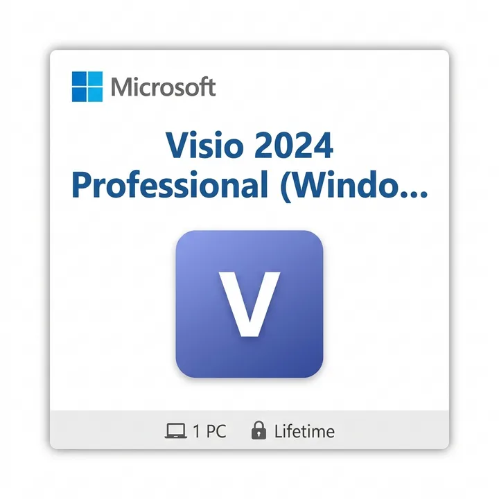 Microsoft Visio 2024 Professional (Windows PC) Microsoft Visio 2024 Professional (Windows PC) digital product key - original, previously-licensed one-time purchase for Windows, digital delivery by email - buy microsoft visio 2024 | Maventech